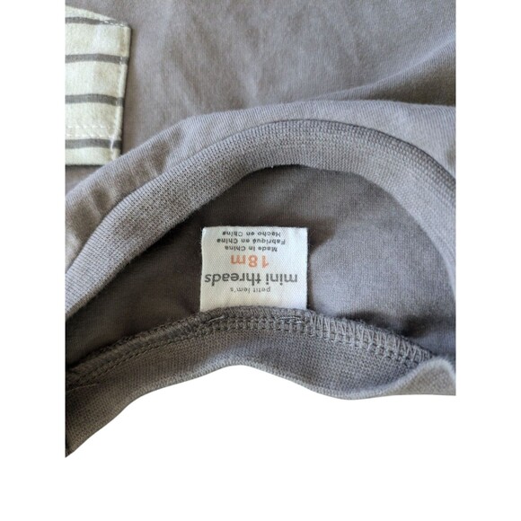 Petit Lems Mini Threads Boys Bear Striped 2-Pc Outfit Sz 18 Months Toddler - Picture 2 of 2
